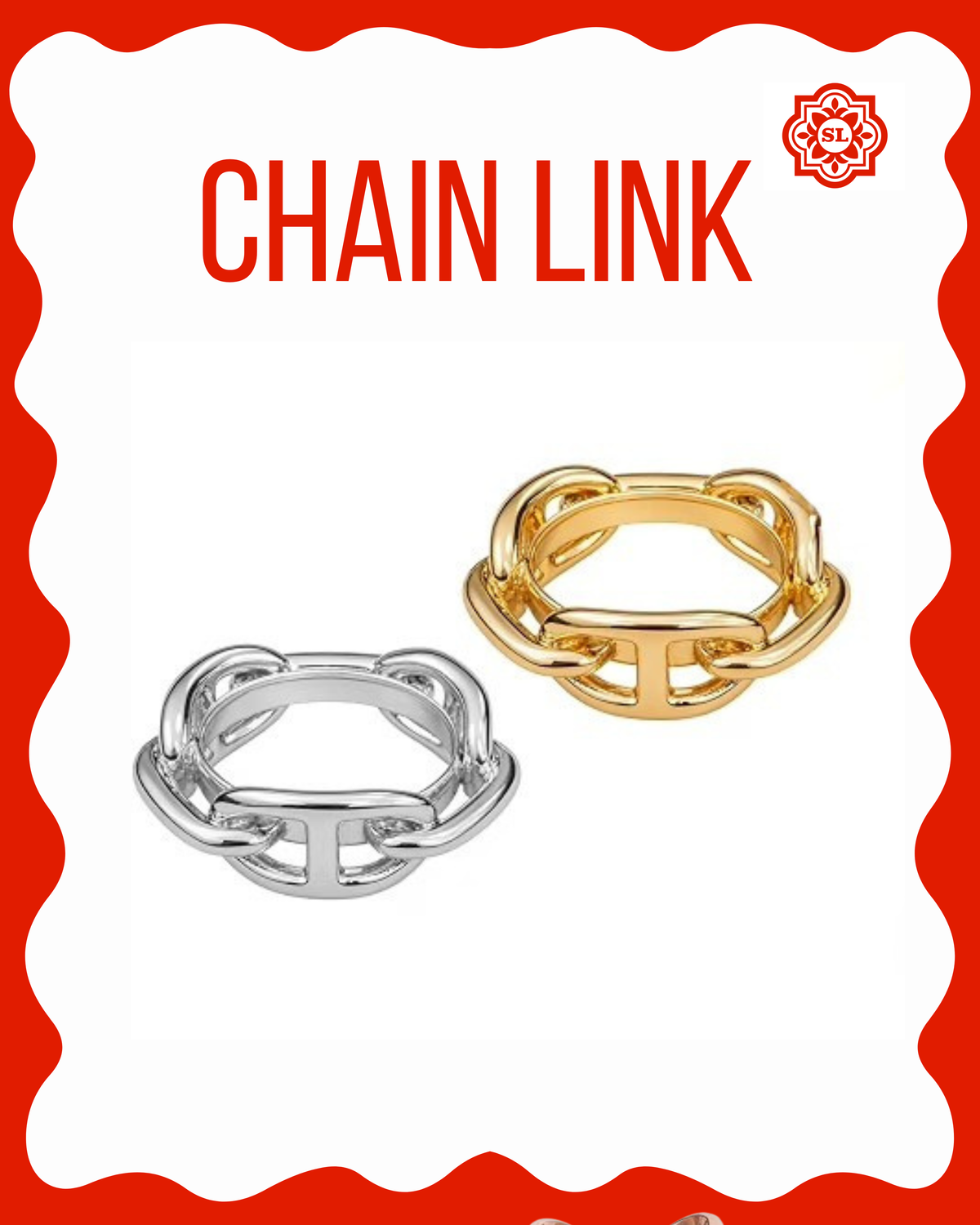 Chain Link Bandana Ring